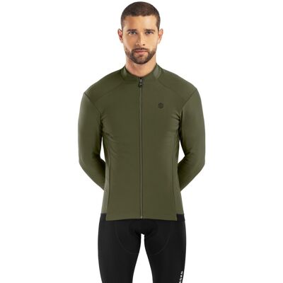 Siroko Chaqueta softshell ciclismo de hombre J1 . (L) Verde militar Siroko Chaqueta softshell ciclismo de hombre J1 . (L) Verde militar