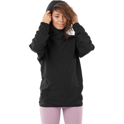 Siroko Sudadera fitness de mujer Fitness-H1-W . (XXS) Negro mate Siroko Sudadera fitness de mujer Fitness-H1-W . (XXS) Negro mate