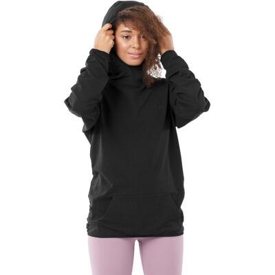 Siroko Sudadera fitness de mujer Fitness-H1-W . (XXL) Negro mate Siroko Sudadera fitness de mujer Fitness-H1-W . (XXL) Negro mate