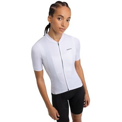 Siroko Maillot ciclismo reciclado manga corta mujer M6R . (XL) Blanco Siroko Maillot ciclismo reciclado manga corta mujer M6R . (XL) Blanco