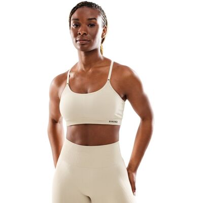 Siroko Sujetador sin costuras de mujer Gym-SeamlessBra . (L-XL) Crudo Siroko Sujetador sin costuras de mujer Gym-SeamlessBra . (L-XL) Crudo