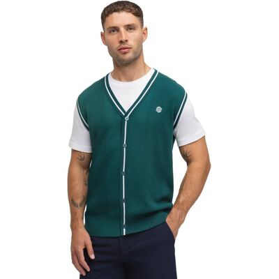 Siroko Chaleco punto golf cuello de pico hombre Carnoustie Teal . (XXL) Verde Siroko Chaleco punto golf cuello de pico hombre Carnoustie Teal . (XXL) Verde