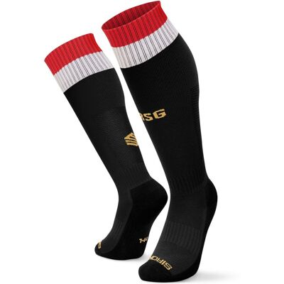 Siroko Medias fútbol equipación oficial del Real Sporting de Gijón Adulto RSG Socks U . (M-L) Negro / Rojo Siroko Medias fútbol equipación oficial del Real Sporting de Gijón Adulto RSG Socks U . (M-L) Negro / Rojo