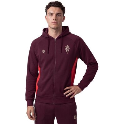 Siroko Sudadera fútbol lifestyle capucha cremallera hombre RSG Travel Fullzip M . Granate Siroko Sudadera fútbol lifestyle capucha cremallera hombre RSG Travel Fullzip M . Granate