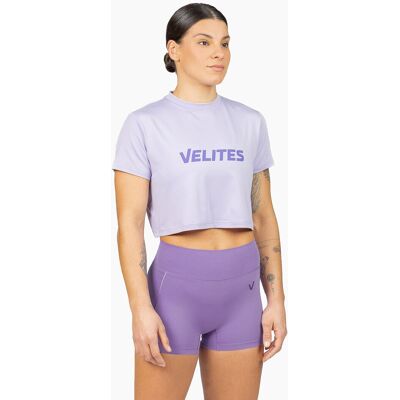 Velites Camiseta Crop Perfect Fit Cross Training mujer . (L) Violeta Velites Camiseta Crop Perfect Fit Cross Training mujer . (L) Violeta