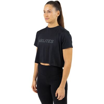 Velites Camiseta Crop Perfect Fit Cross Training mujer . (M) Negro Velites Camiseta Crop Perfect Fit Cross Training mujer . (M) Negro