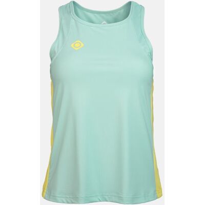 Izas Camiseta de pádel de mujer CANTAL TOP . (M) Azul / Amarillo Izas Camiseta de pádel de mujer CANTAL TOP . (M) Azul / Amarillo
