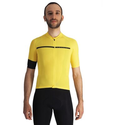 Tsunami Maillot ciclismo de hombre Stelvio . (XL) Amarillo Tsunami Maillot ciclismo de hombre Stelvio . (XL) Amarillo