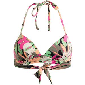 Roxy Top de bikini de mujer Printed Beach Classics . (L) Negro Roxy Top de bikini de mujer Printed Beach Classics . (L) Negro
