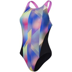 Speedo Bañador de natación para mujer Womens Allover Digital Recordbreaker . (L) Morado Speedo Bañador de natación para mujer Womens Allover Digital Recordbreaker . (L) Morado