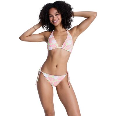 Roxy Bikini de mujer Hibiscus Hype Tiki Tri . (XS) Verde Roxy Bikini de mujer Hibiscus Hype Tiki Tri . (XS) Verde