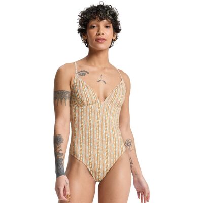 Quiksilver Bañador de mujer Aiton . (S) Marrón Quiksilver Bañador de mujer Aiton . (S) Marrón