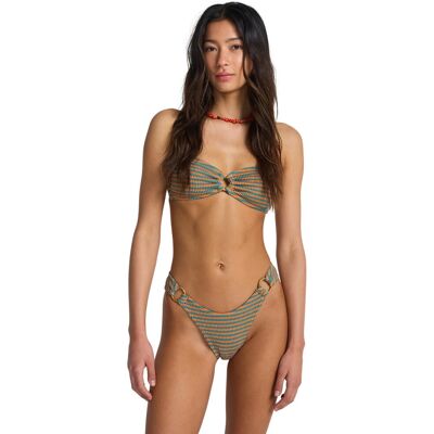 Billabong Braguita de bikini alta en la cadera de mujer Summer Hi Hike . (M) Azul Billabong Braguita de bikini alta en la cadera de mujer Summer Hi Hike . (M) Azul