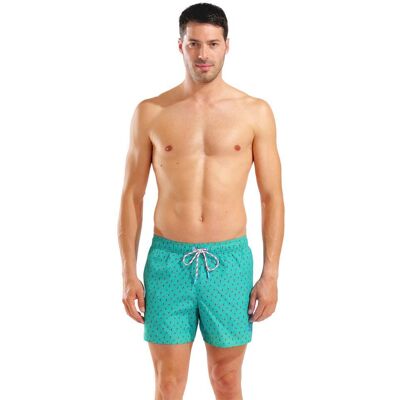 Arena Bañador corto de hombre Water Prints . (XXL) Verde Agua Arena Bañador corto de hombre Water Prints . (XXL) Verde Agua