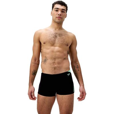 Speedo Bañador de natación para hombre Hyperboom Splice Aquashort . (L) Negro Speedo Bañador de natación para hombre Hyperboom Splice Aquashort . (L) Negro