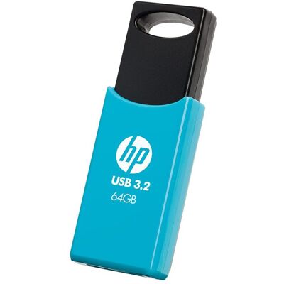 HP Pendrive 712w, 64 GB, USB 3.2. Azul HP Pendrive 712w, 64 GB, USB 3.2. Azul