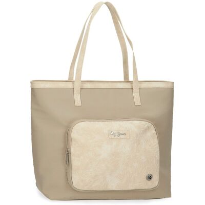 Pepe Jeans Bolso tote jana azul claro. Oro Pepe Jeans Bolso tote jana azul claro. Oro
