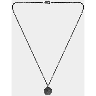 Boss Collar de hombre Double B Coin con acero negro. Boss Collar de hombre Double B Coin con acero negro.