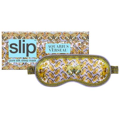 Slip Zodiac Máscara de Sueño de Seda Pura Acuario - Mascarilla de Dormir Slip Zodiac Máscara de Sueño de Seda Pura Acuario - Mascarilla de Dormir