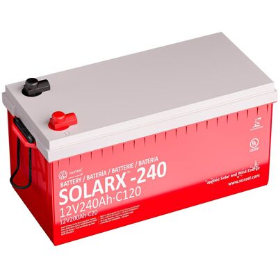 Xunzel Batería Solar AGM SOLARX240Ah 12V. Xunzel Batería Solar AGM SOLARX240Ah 12V.