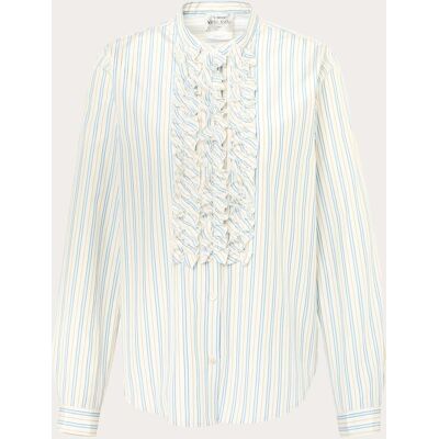 Forte Forte Camisa de tafetán de rayas. (S) Azul claro Forte Forte Camisa de tafetán de rayas. (S) Azul claro