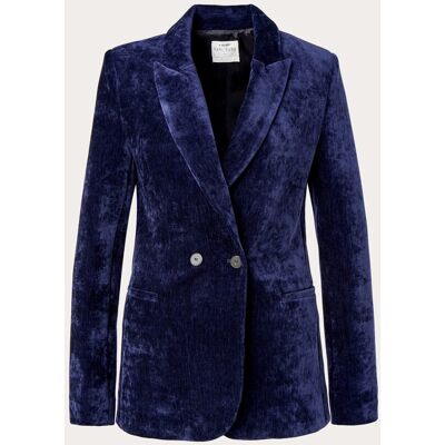 Forte Forte Chaqueta cruzada de terciopelo. (XL) Azul Forte Forte Chaqueta cruzada de terciopelo. (XL) Azul
