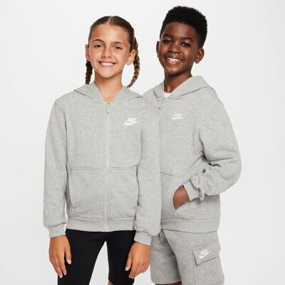 Nike Sudadera de niños K Nsw Club Ft Hd Fz LS Lbr . (12 años) Gris Nike Sudadera de niños K Nsw Club Ft Hd Fz LS Lbr . (12 años) Gris