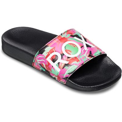 Roxy Chanclas de niños Slippy . (28) Negro / Rojo Roxy Chanclas de niños Slippy . (28) Negro / Rojo