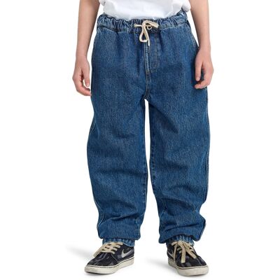 Billabong Vaquero de cintura elástica con cordón de niños Larry Denim . (XL) Azul Billabong Vaquero de cintura elástica con cordón de niños Larry Denim . (XL) Azul