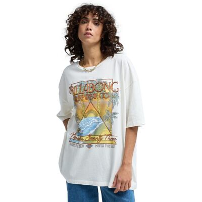 Billabong Camiseta de mujer Sun Meets Sea . Blanco Billabong Camiseta de mujer Sun Meets Sea . Blanco