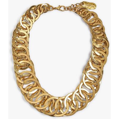 Parfois Collar corto con eslabones entrelazados. Dorado Parfois Collar corto con eslabones entrelazados. Dorado