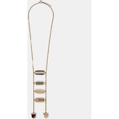 Parfois Collar largo con abalorios decorativos. Multicolor Parfois Collar largo con abalorios decorativos. Multicolor
