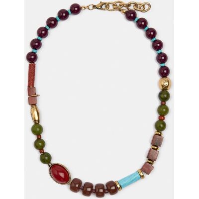 Parfois Collar corto de cuentas y abalorios decorativos. Multicolor Parfois Collar corto de cuentas y abalorios decorativos. Multicolor