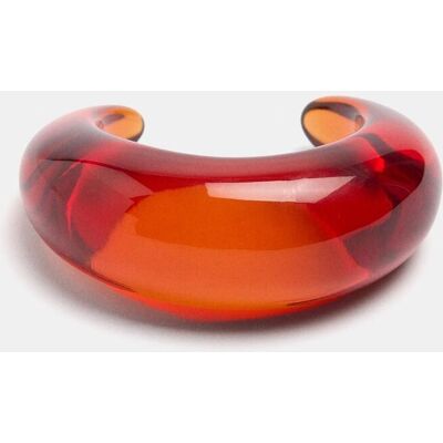Parfois Pulsera rígida abierta en liso. Rojo Parfois Pulsera rígida abierta en liso. Rojo