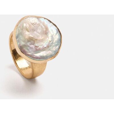 Parfois Anillo con piedra decorativa redondo. (L) Blanco Parfois Anillo con piedra decorativa redondo. (L) Blanco