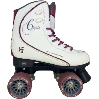 Patines KRF Retro PPH - Blanco Rosa - Patines en línea para hombre y mujer Patines KRF Retro PPH - Blanco Rosa - Patines en línea para hombre y mujer