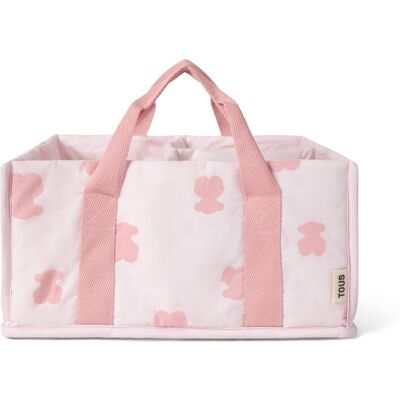 Tous Organizador de mesa con asas (30x25x16 cm) Baby con osos. Rosa niño Tous Organizador de mesa con asas (30x25x16 cm) Baby con osos. Rosa niño