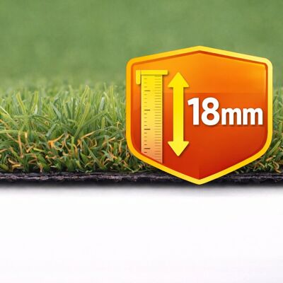 Tesar Césped artificial Banús 18mm rollo 2x20m, 6.000 Dtex, peso total 1.625g-m².. (2 x 20 m) Verde Tesar Césped artificial Banús 18mm rollo 2x20m, 6.000 Dtex, peso total 1.625g-m².. (2 x 20 m) Verde