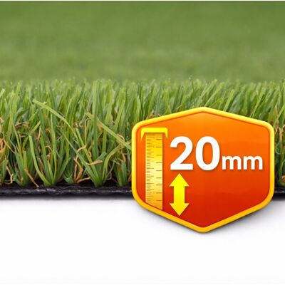 Tesar Césped artificial Cuzco 20mm rollo 1x20m, 11.500 Dtex, peso total2.164g-m².. (1 x 20 m) Verde Tesar Césped artificial Cuzco 20mm rollo 1x20m, 11.500 Dtex, peso total2.164g-m².. (1 x 20 m) Verde
