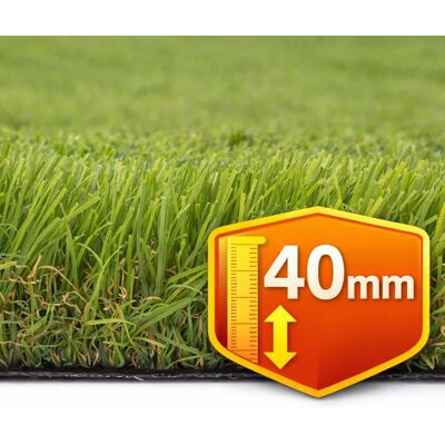 TESAR Césped artificial Pirineos 40mm rollo 2x5m, 10.000 Dtex, peso total 3.261g-m².. Verde TESAR Césped artificial Pirineos 40mm rollo 2x5m, 10.000 Dtex, peso total 3.261g-m².. Verde
