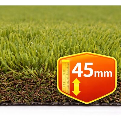 Tesar Césped artificial Alpes 45mm rollo 2x20m, 11.000 Dtex, peso total 3.912g-m².. (2 x 20 m) Verde Tesar Césped artificial Alpes 45mm rollo 2x20m, 11.000 Dtex, peso total 3.912g-m².. (2 x 20 m) Verde