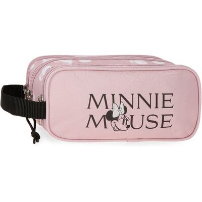 Disney Estuche Minnie heads triple compartimento. Rosa Disney Estuche Minnie heads triple compartimento. Rosa