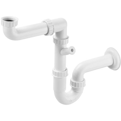 Roca Sifón salvaespacio para fregadero de 1 seno Aqua . Gris Roca Sifón salvaespacio para fregadero de 1 seno Aqua . Gris