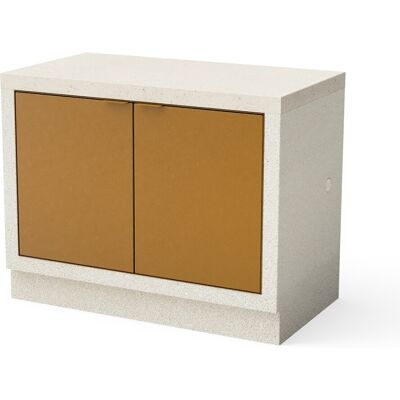 Movelar Módulo de encimera lateral hormigón y piedraT02468. Marrón Movelar Módulo de encimera lateral hormigón y piedraT02468. Marrón