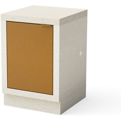 Movelar Módulo de encimera lateral hormigón y piedraT02467. Marrón Movelar Módulo de encimera lateral hormigón y piedraT02467. Marrón