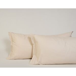 Bassols Funda de almohada algodón egipcio 200 hilos Tacto . (Set de 2 fundas 50 x 85 cm) Beige Bassols Funda de almohada algodón egipcio 200 hilos Tacto . (Set de 2 fundas 50 x 85 cm) Beige