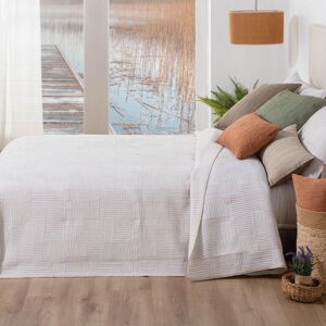 Manterol Colcha jacquard reversible Maltes . (Cama 150 cm) Beige Manterol Colcha jacquard reversible Maltes . (Cama 150 cm) Beige