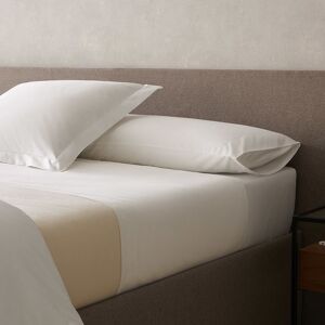 Bassols Juego de sábanas con bajera algodón 1000 hilos Tiara . (Cama 180 cm) Blanco Bassols Juego de sábanas con bajera algodón 1000 hilos Tiara . (Cama 180 cm) Blanco