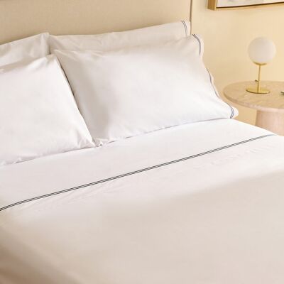 El Corte Inglés Juego de sábanas percal algodón egipcio 400 hilos Hotel . (Cama 150 cm) Marino El Corte Inglés Juego de sábanas percal algodón egipcio 400 hilos Hotel . (Cama 150 cm) Marino