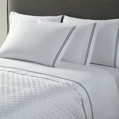 El Corte Inglés Juego de sábanas percal algodón egipcio 400 hilos Hotel . (Cama 180 cm) Marino El Corte Inglés Juego de sábanas percal algodón egipcio 400 hilos Hotel . (Cama 180 cm) Marino